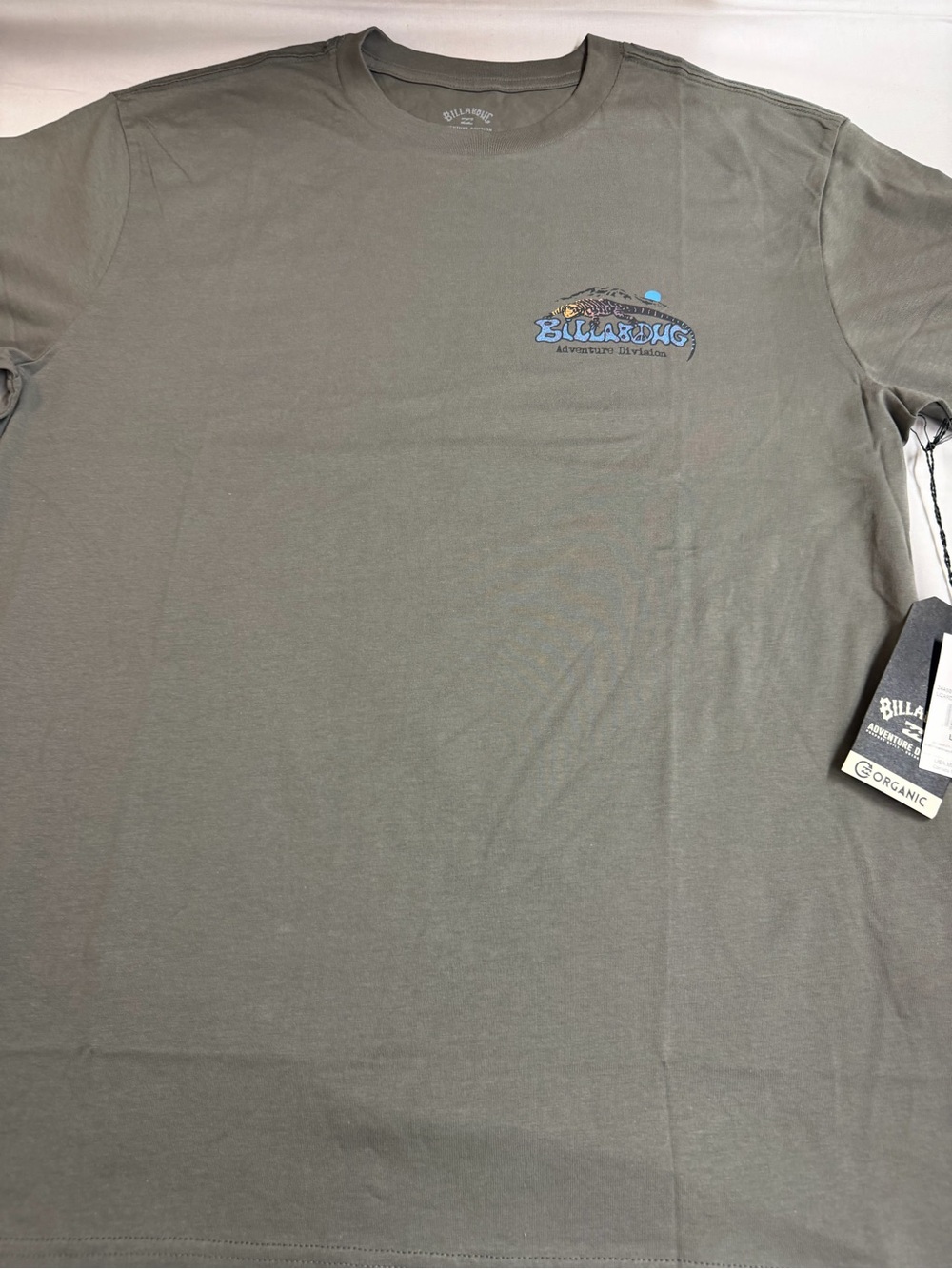 Billabong Men's Olive Green Short Sleeve Logo Tee